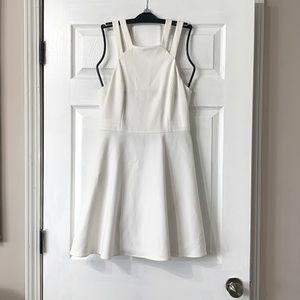 French Connection Fit and Flare Dress Ivory Size 8